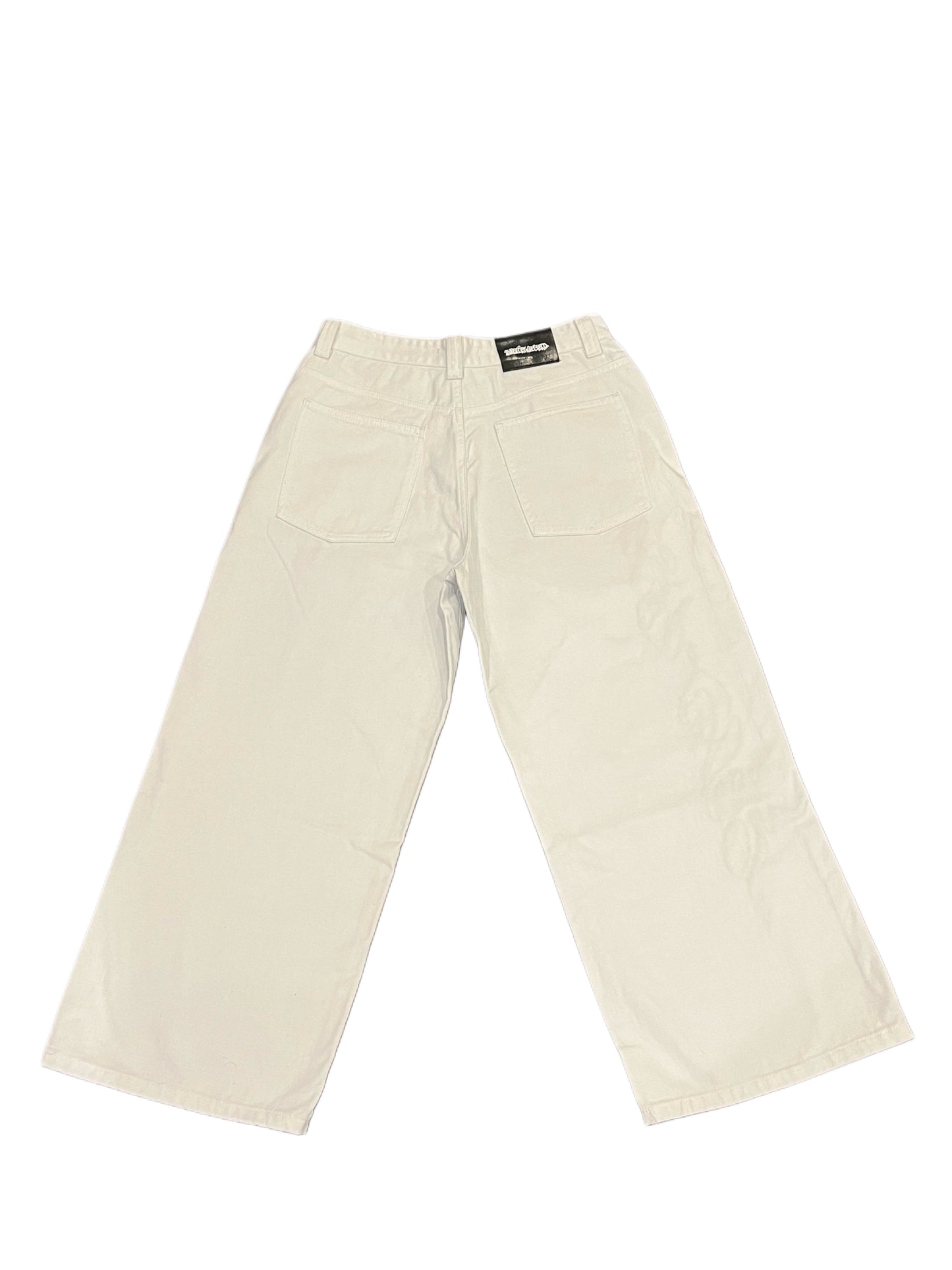 $33 WHITE BAGGY JEANS