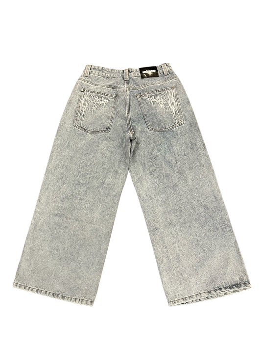 $33 LIGHT WASH BAGGY JEANS